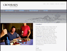 Tablet Screenshot of crossbarnwinery.com